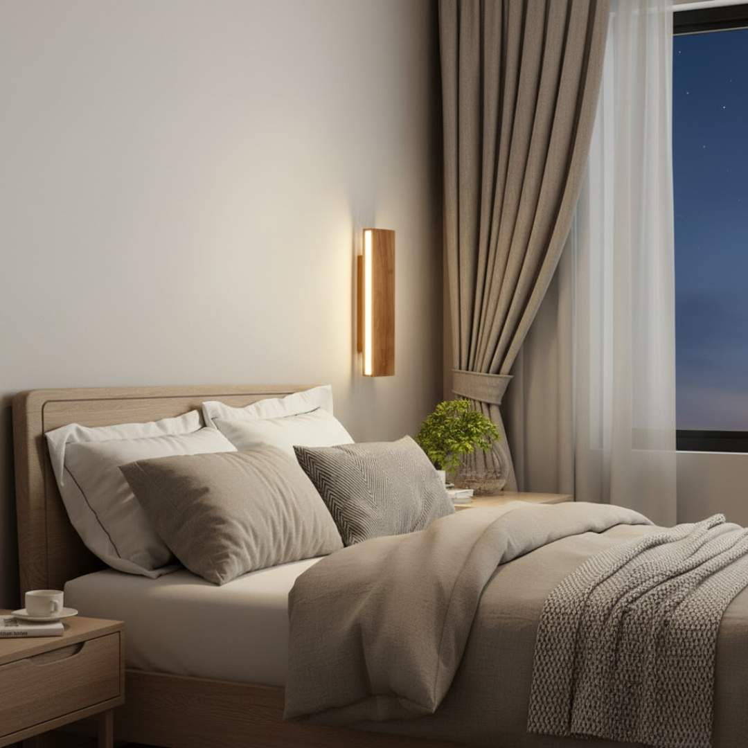 WoodGlow | Wandleuchte – Natürliche warme LED-Beleuchtung