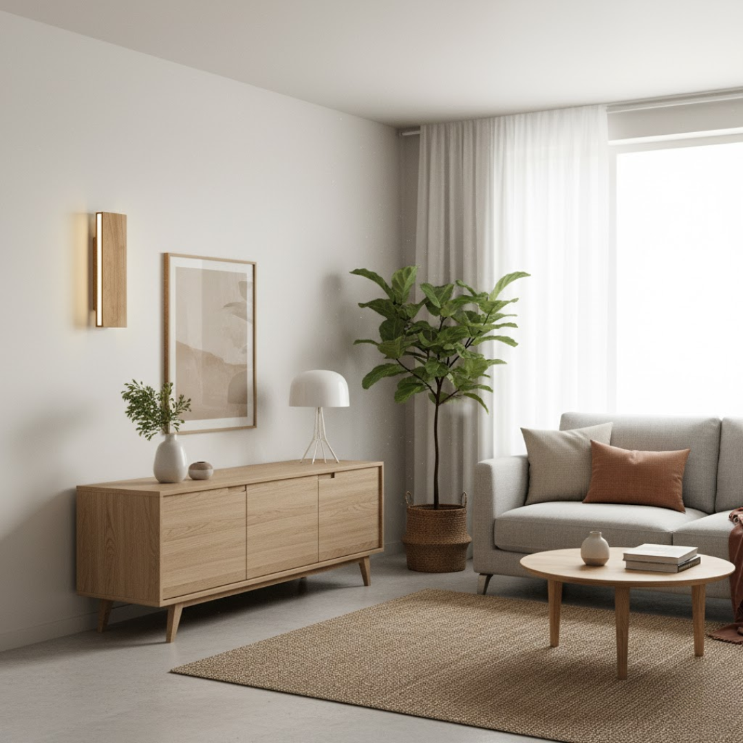 WoodGlow | Wandleuchte – Natürliche warme LED-Beleuchtung