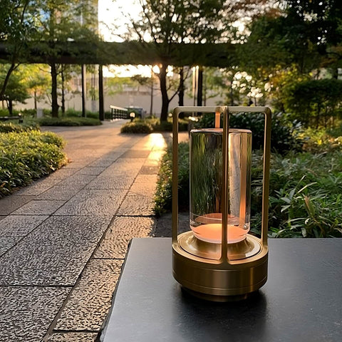 LumiVogue | Kabellose Kristall-Tischlampe – Warmes dimmbares Stimmungslicht