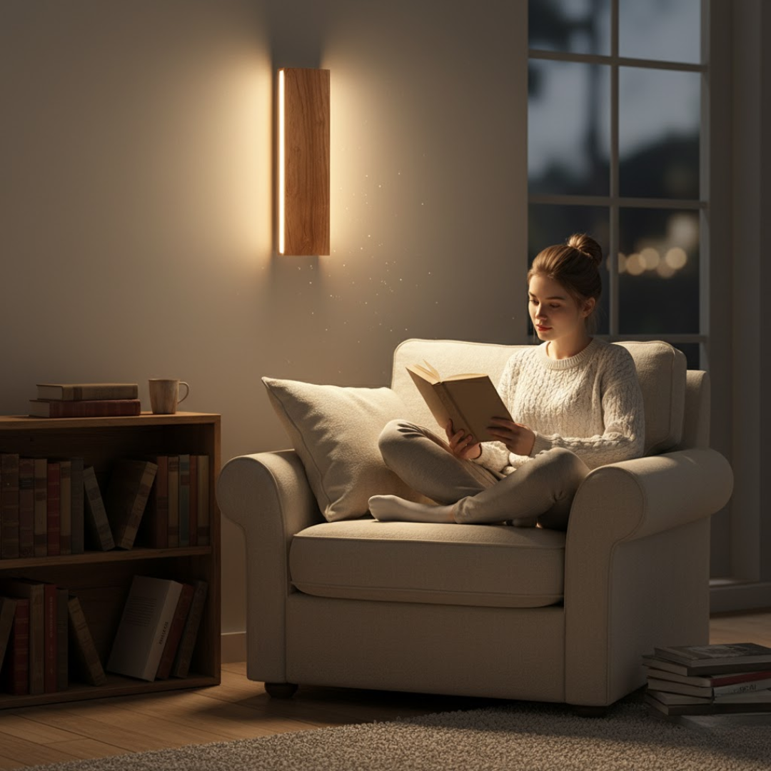 WoodGlow | Wandleuchte – Natürliche warme LED-Beleuchtung