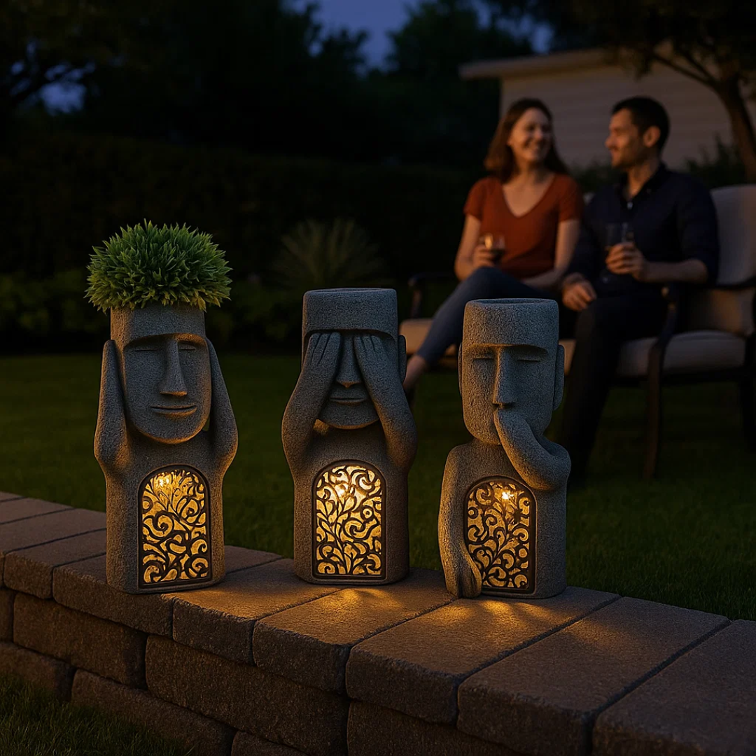 LumaRock | Gartenfigur – Solarlicht Für Ruhige Abendatmosphäre