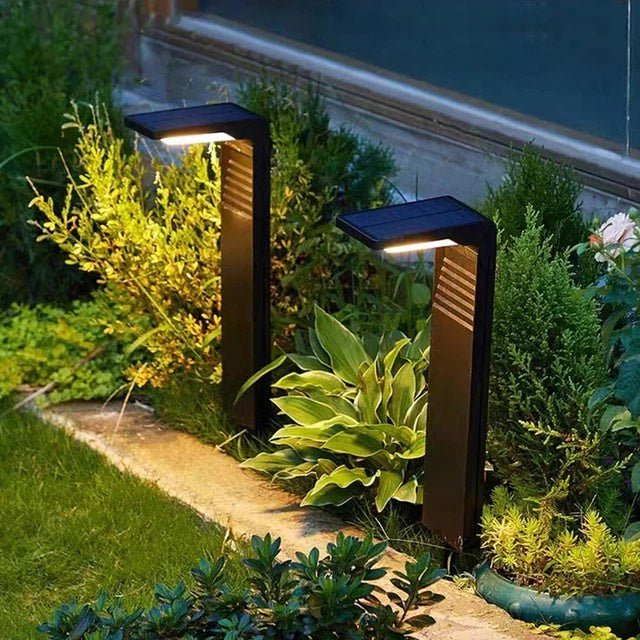 Solar Gartenlampe mit LED – Umweltfreundliche Außenbeleuchtung in Warmweiß, Einfache Installation, IP64 Schutz, 41cm hoch 1