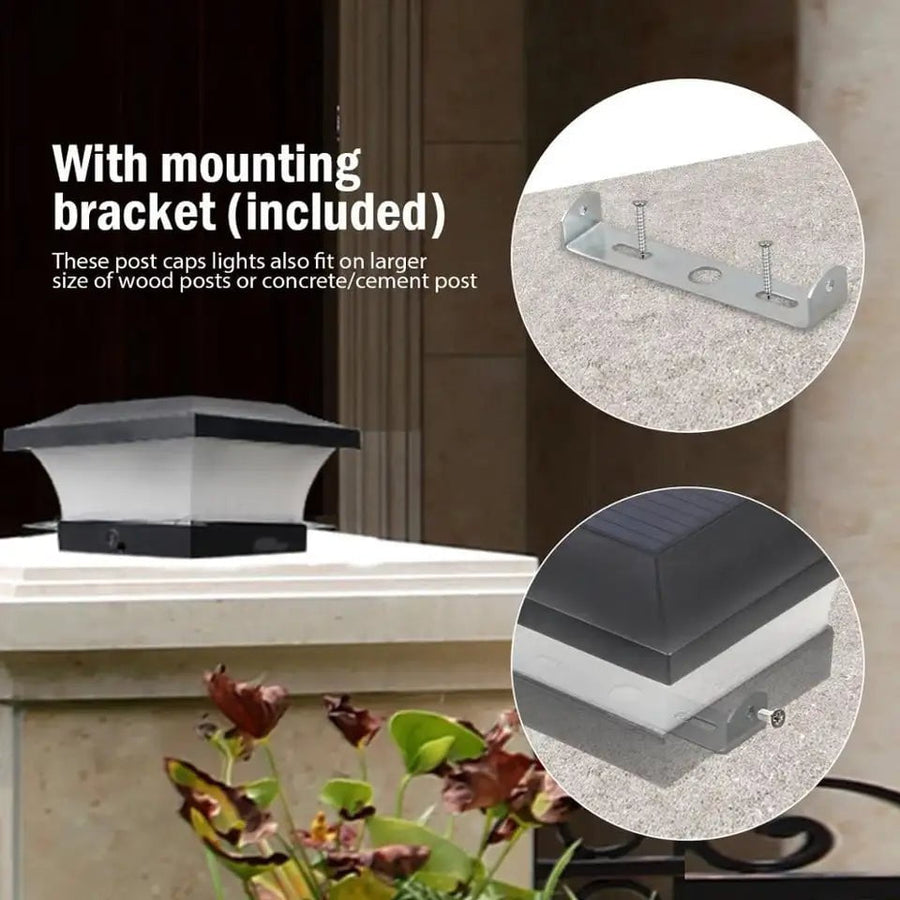 Solarlampe mit IP65 Schutz – Elegante LED Gartenbeleuchtung für Outdoor Bereiche, Warmweiß, Ökologisch und Wetterfest 4