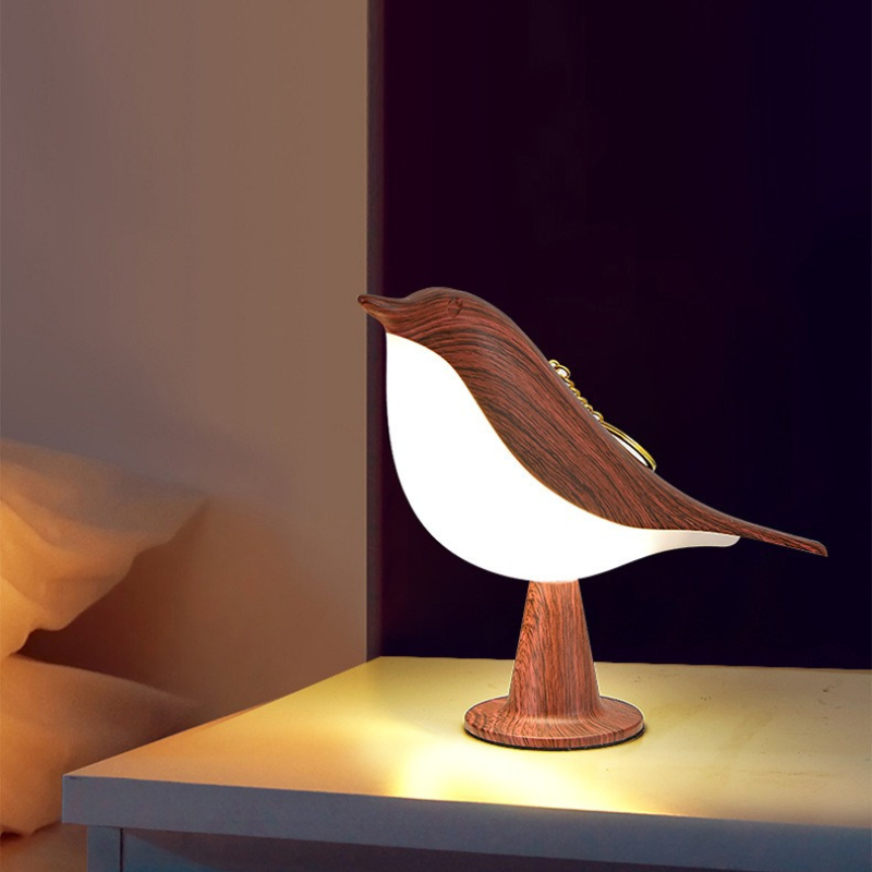 GlowFinch | Nachtlampe – Wiederaufladbares sanftes LED-Vogeldesign