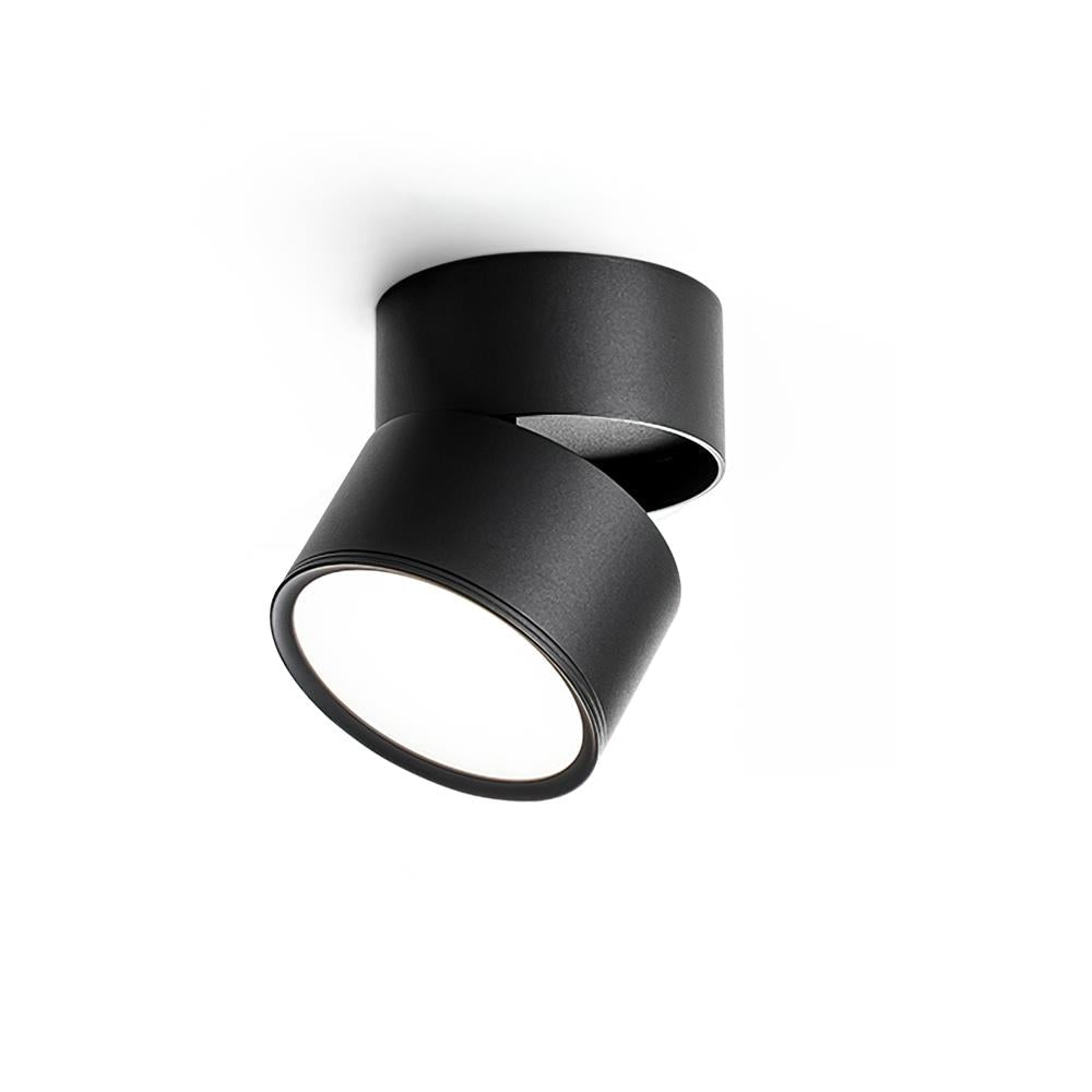 Verstellbare LED Deckenleuchte, 7W Warmweiß, Aluminium, 10cm – Moderne Deckenlampe für Wohnzimmer und Galerien 0