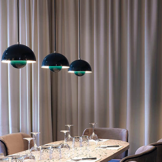 HaloDome | Deckenlampe – Halbkuppelform mit sanftem LED-Ambiente